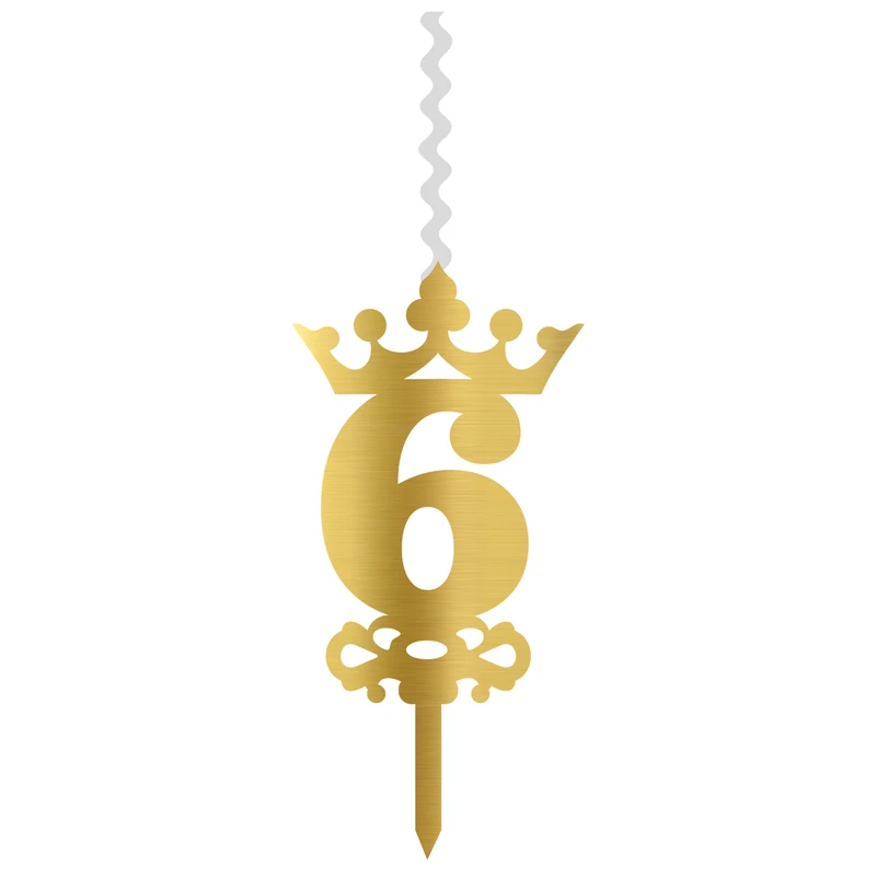 شمع تولد طرح عدد 6 کد CH6
