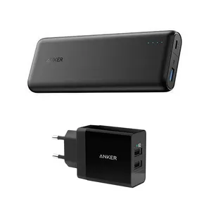 شارژر همراه انکر مدل PowerCore Speed A1275 ظرفیت 20000 میلی آمپر ساعت به همراه شارژر دیواری