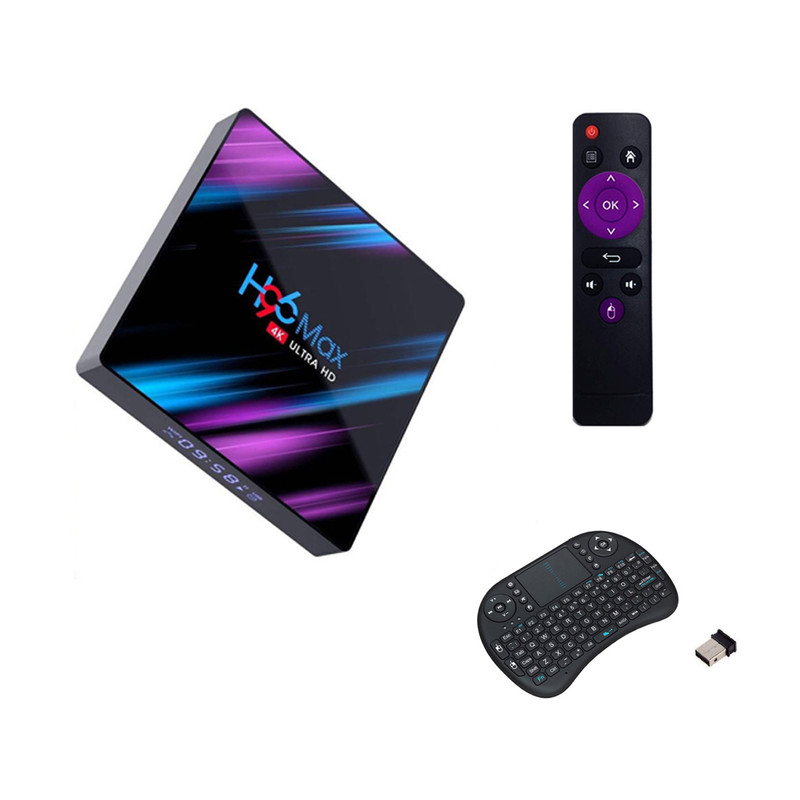 اندروید باکس اچ96 مدل مکس 4/64 - 3318 به همراه کیبورد هوشمند