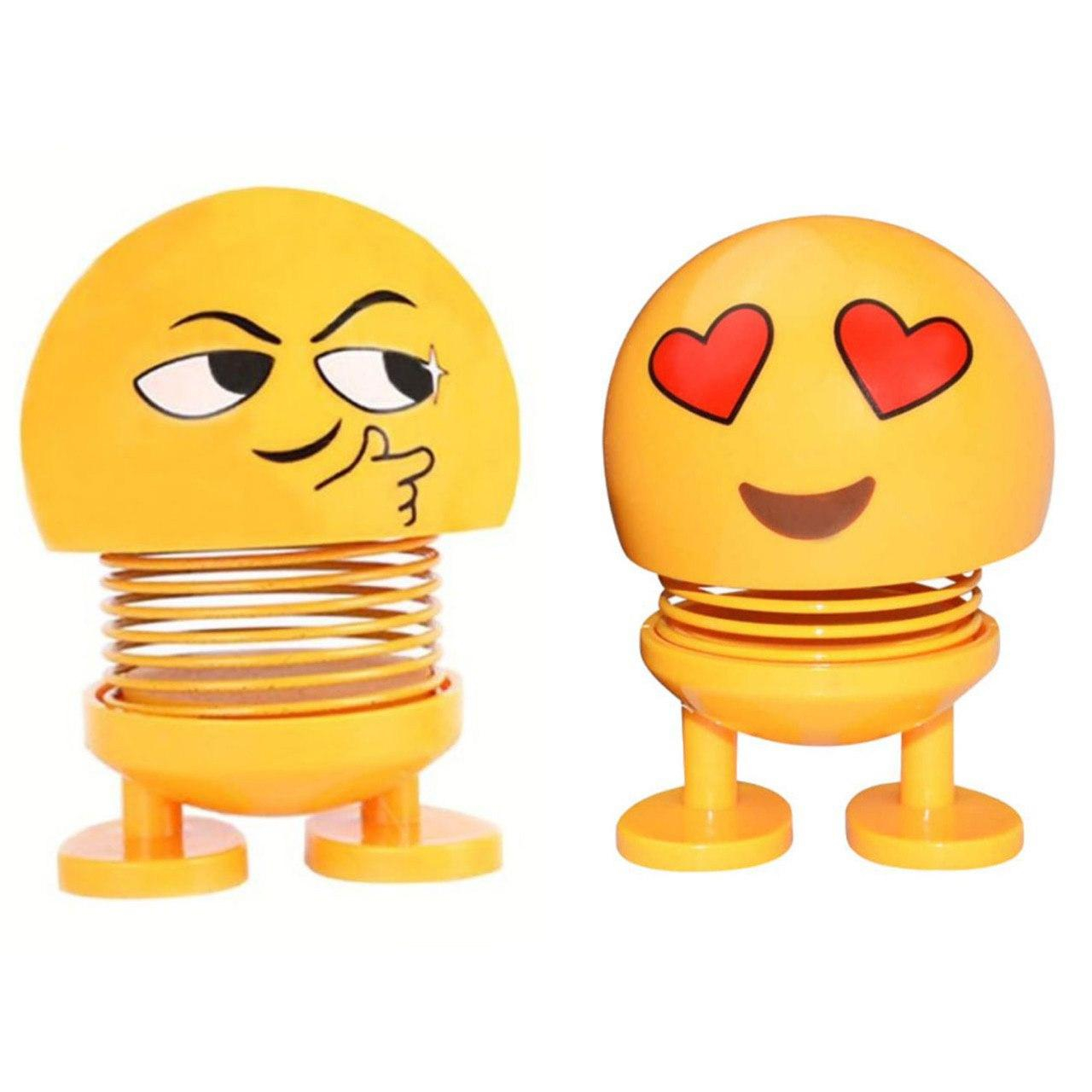 عروسک فنری طرح ایموجی مدل ce4 مجموعه 2 عددی