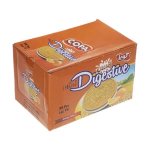 بیسکویت کرمدار دایجستیو کوپا با طعم پرتقال - بسته 24 عددی  