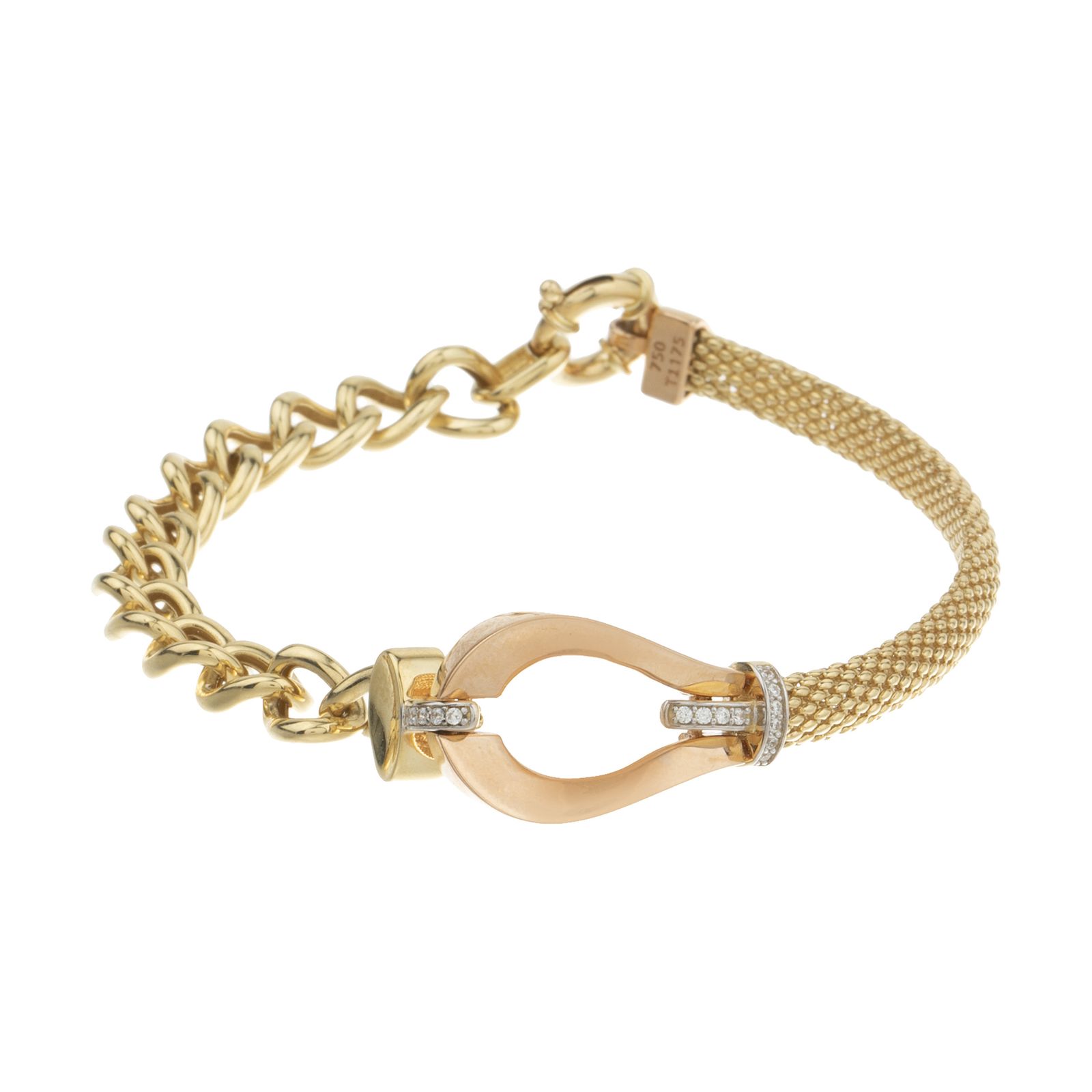 دستبند طلا 18 عیار زنانه آلند کد D135 -  - 1