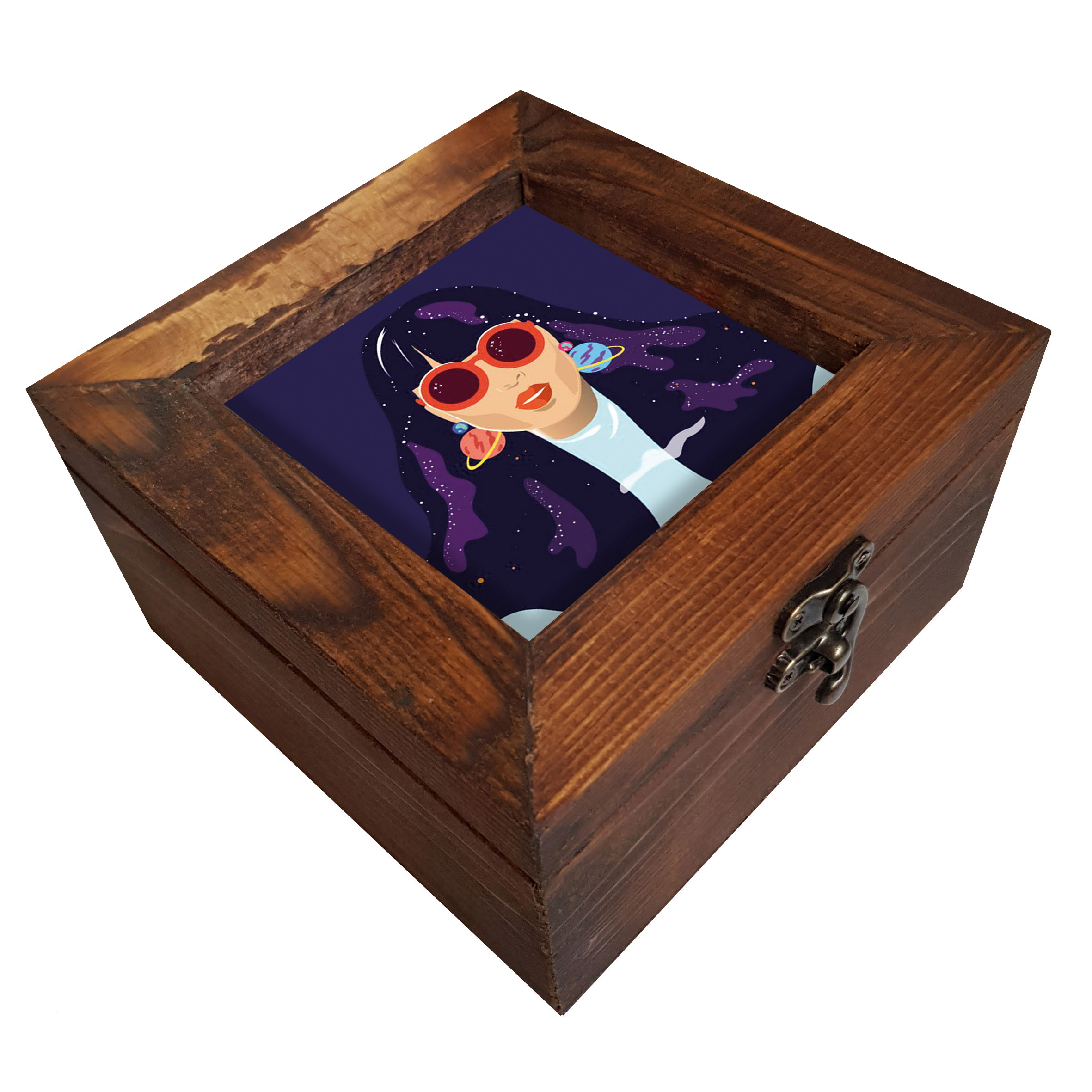  جعبه هدیه چوبی کد A36