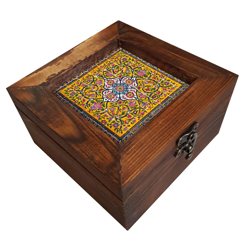 جعبه هدیه چوبی کد A16