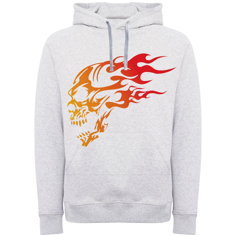 هودی مردانه طرح اسکلت آتشی کد F396