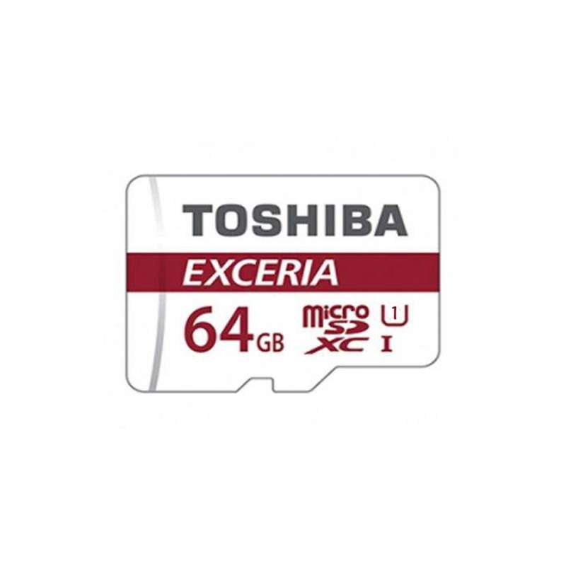 کارت حافظه microSDXC توشیبا مدل EXCERIA M302-EA کلاس 10 استاندارد UHS-I U1 سرعت 90MBps ظرفیت 64 گیگابایت به همراه آداپتور SD