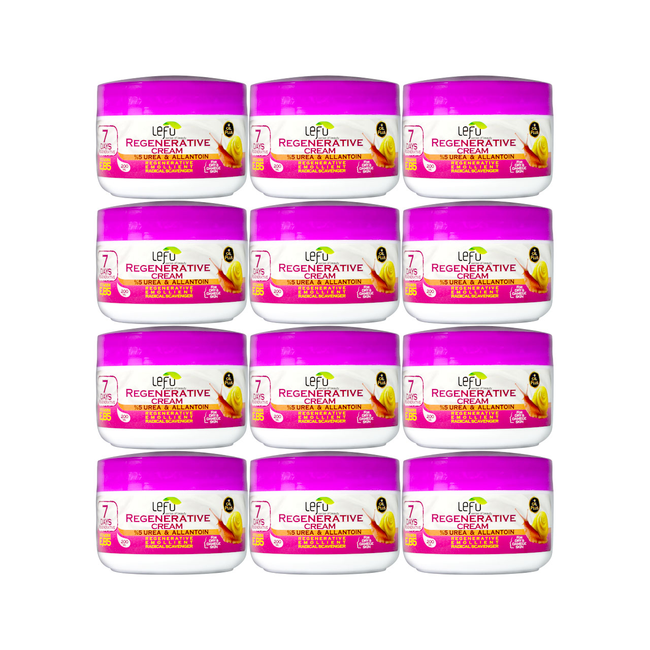 کرم مرطوب کننده لفو مدل allantoin حجم 200 میلی لیتر مجموعه 12 عددی