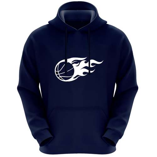 هودی مردانه طرح توپ بسکتبال کد F447 رنگ سرمه ای