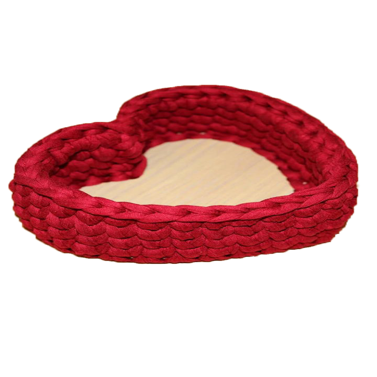 سبد قلاب بافی تریکو مدل قلب کد f10