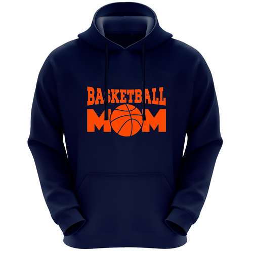 هودی زنانه طرح بسکتبال کد FN190 رنگ سرمه ای