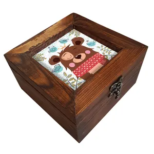   جعبه هدیه چوبی کد A66