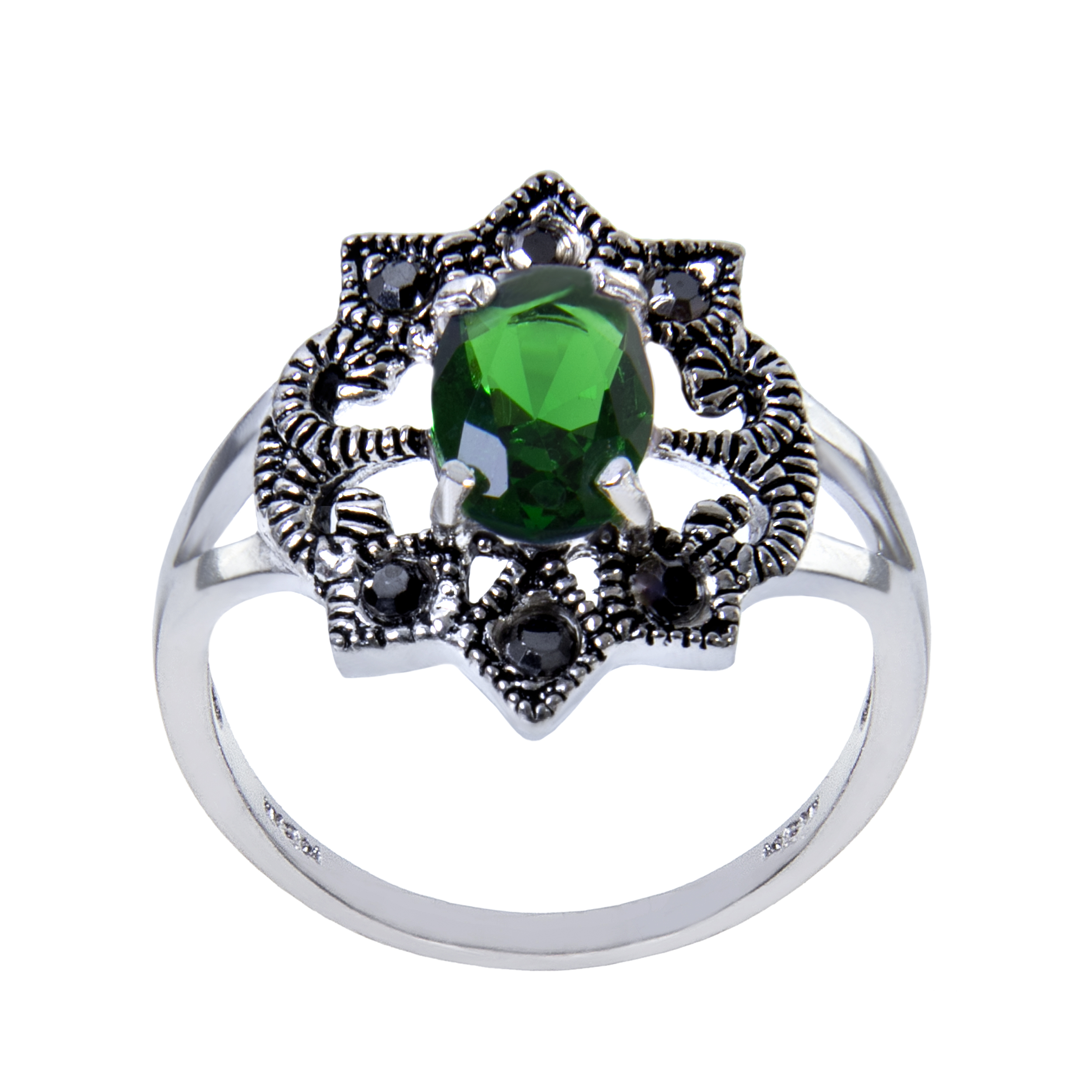 انگشتر نقره زنانه بازرگاني ميلادي  کد AW_108