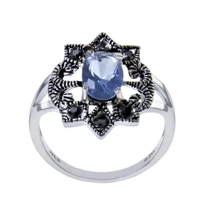  انگشتر نقره زنانه بازرگاني ميلادي  کد AW_109