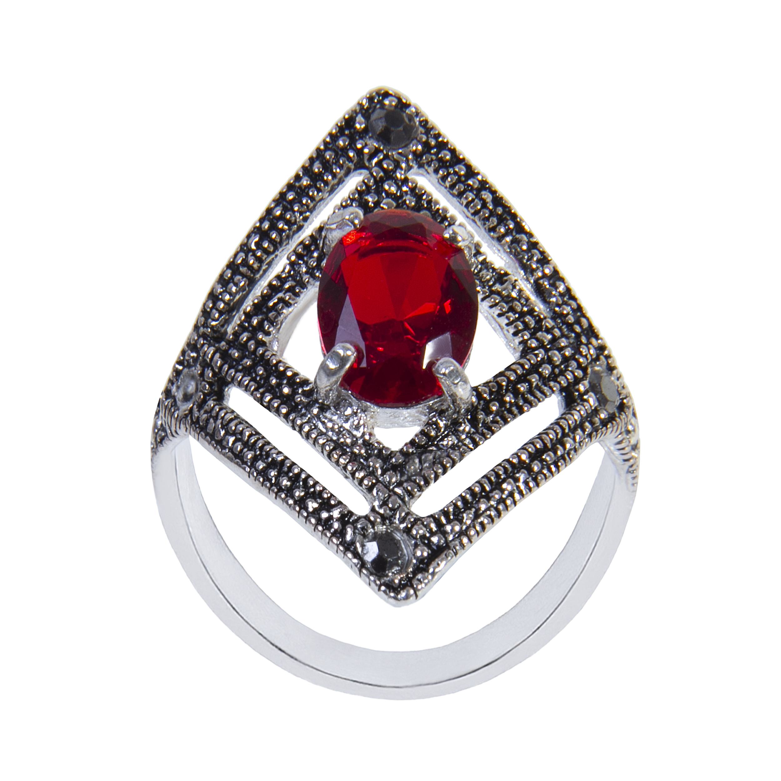 انگشتر نقره زنانه بازرگاني ميلادي  کد AW_111