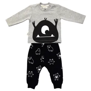 ست تی شرت و شلوار نوزادی پسرانه رابو مدل 1329