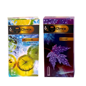 کاندوم کلایمکس مدل classic بسته 12 عددی به همراه کاندوم مدل plasure بسته 12 عددی