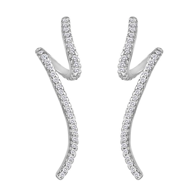 گوشواره نقره زنانه اقلیمه کد EN442 گوشواره نقره زنانه اقلیمه کد EN442