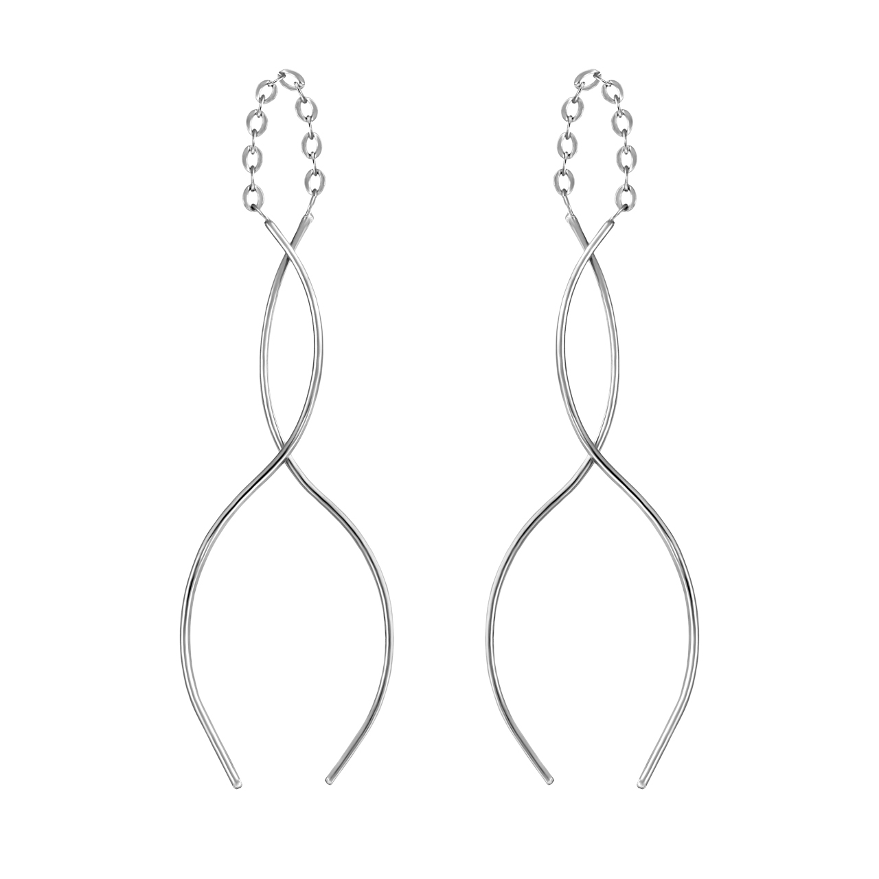 گوشواره نقره زنانه اقلیمه کد EN443