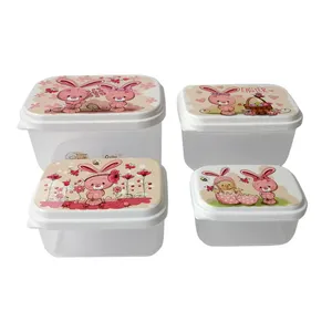  ظرف نگهدارنده اوزیبا طرح خرگوشی مجموعه 4 عددی