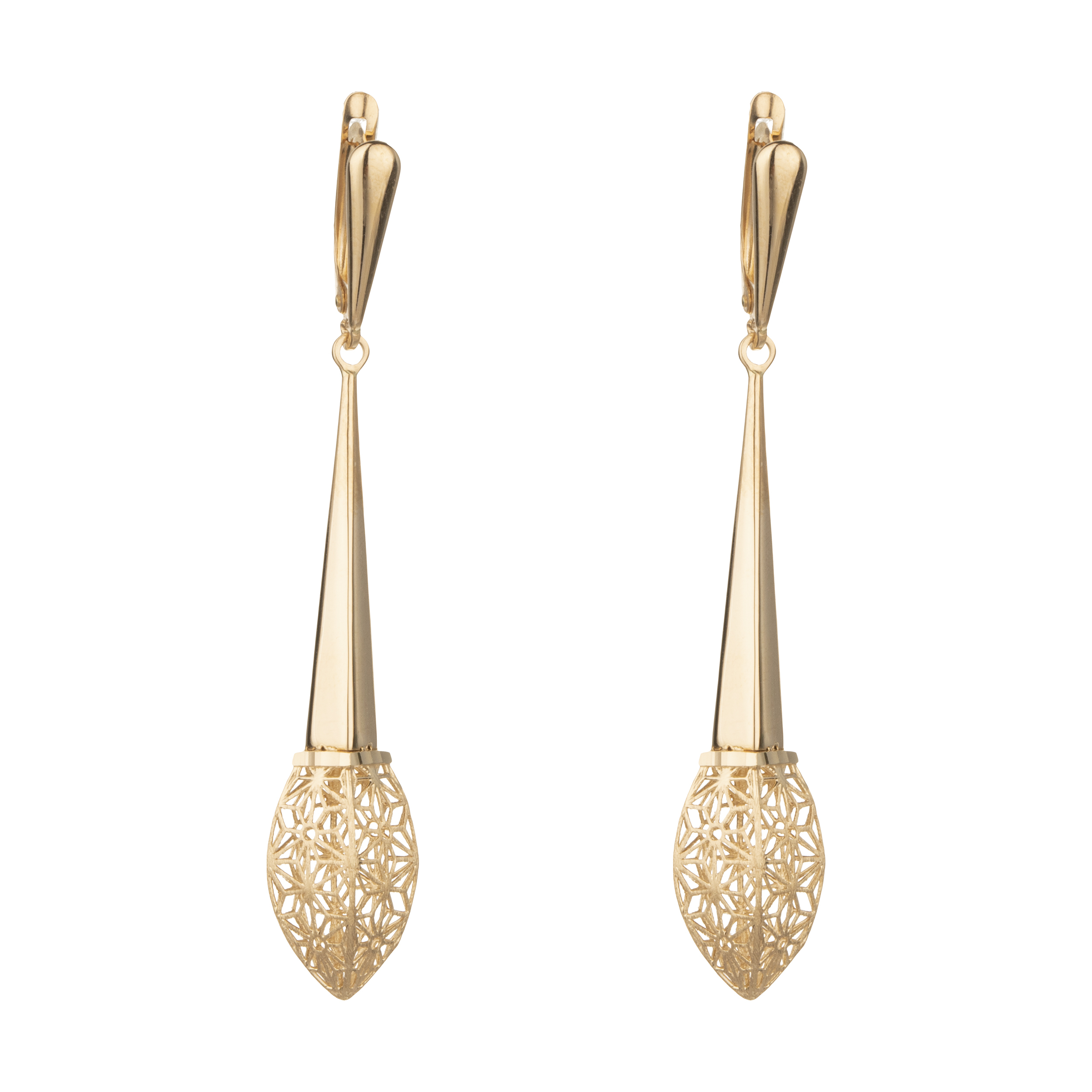 گوشواره طلا 18 عیار زنانه آلند کد H26