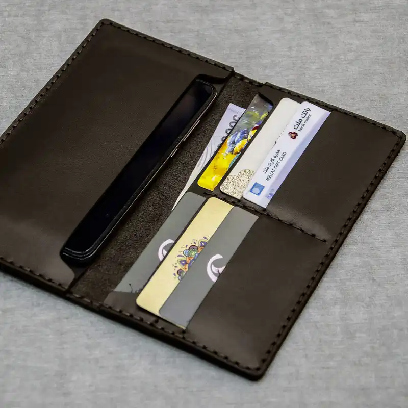 کیف پول چرمینه اسپرت طرح بارسلونا کد 3009