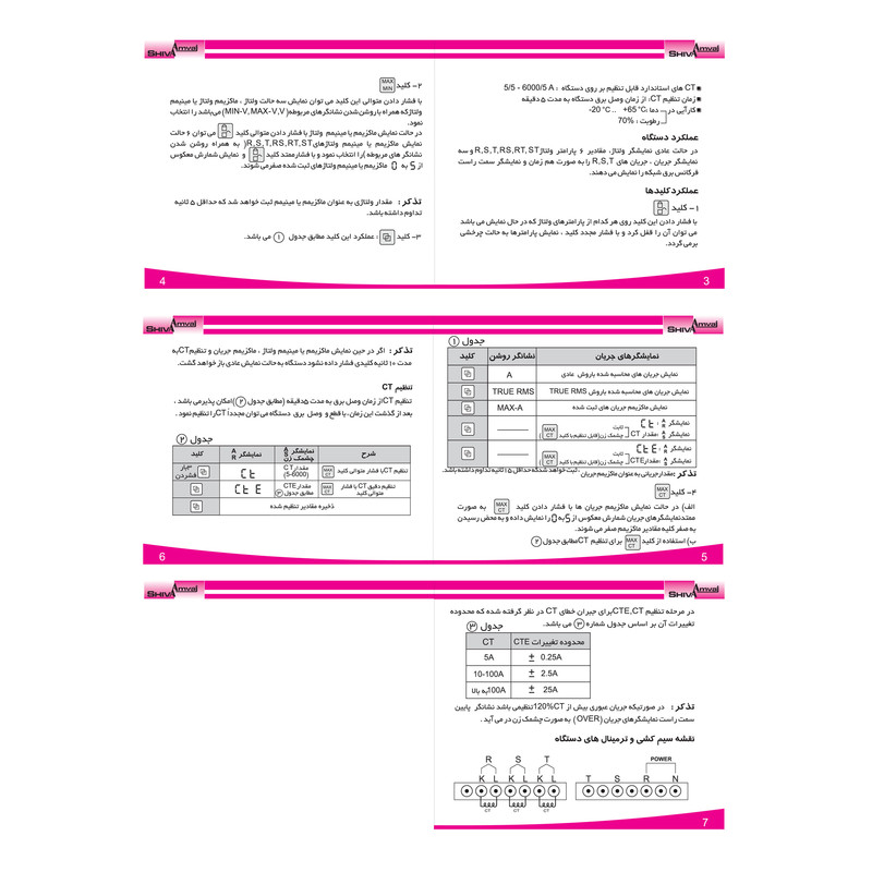 مولتی متر شیوا امواج مدل MME-6000A مولتی متر شیوا امواج مدل MME-6000A