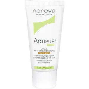 کرم ضد جوش رنگی نوروا سری Actipur مدل Golden Tinted حجم 30 میلی لیتر