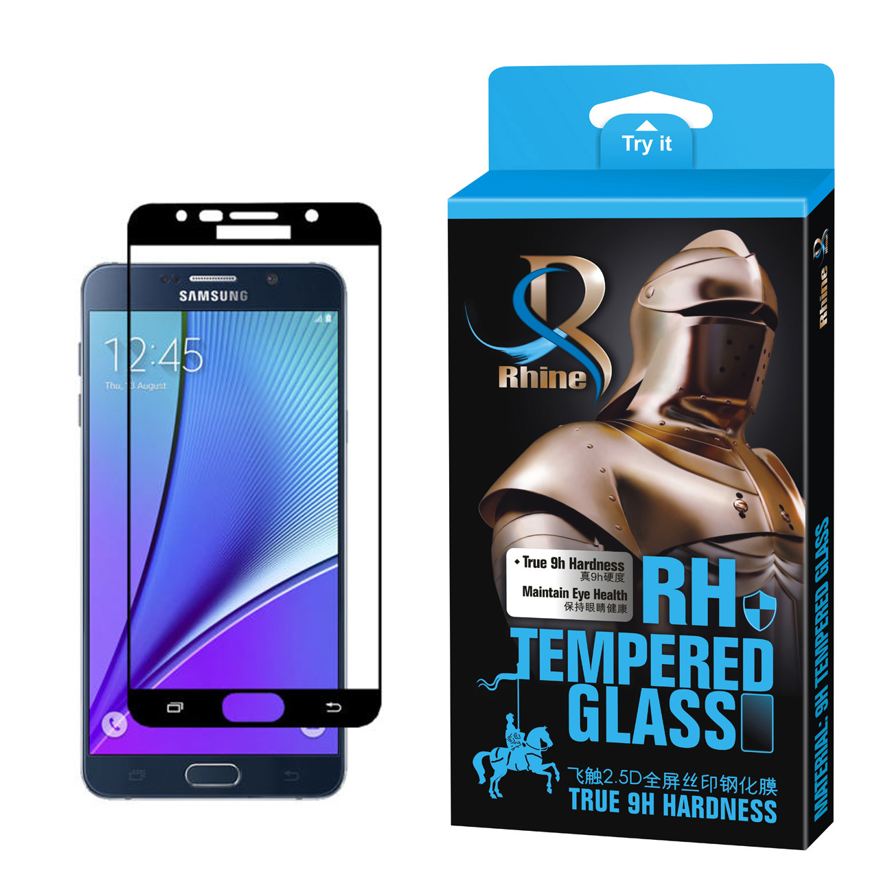 نقد و بررسی محافظ صفحه نمایش 9D راین مدل R-9 مناسب برای گوشی موبایل سامسونگ Galaxy Note5 توسط خریداران