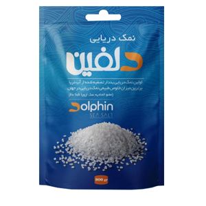 نمک دریایی ید دار دلفین مدل N 900D وزن 900 گرم