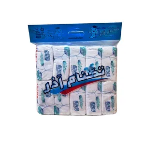 دستمال کاغذی 200 برگ تکنام آذر طرح ابر بسته 10 عددی