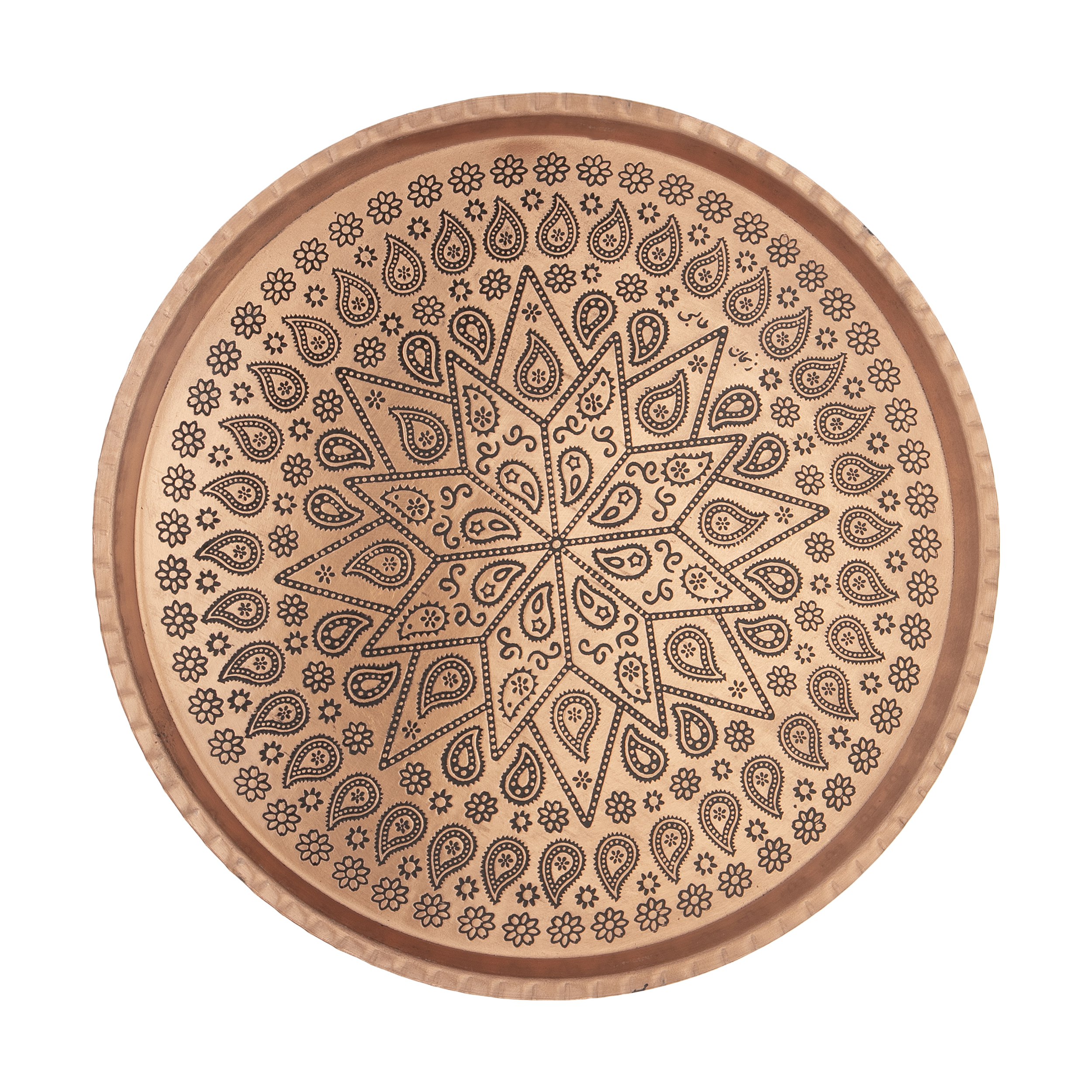 Copper tray, Talebi Zanjan, code C106 