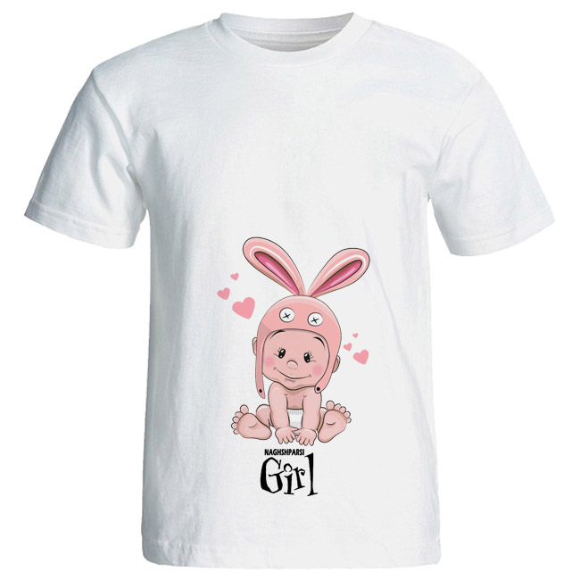 تی شرت بارداری طرح Girl کد 3987