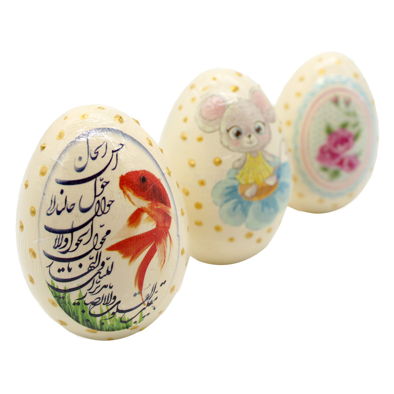 تخم مرغ تزیینی طرح سال نو کد GH-013 مجموعه سه عددی