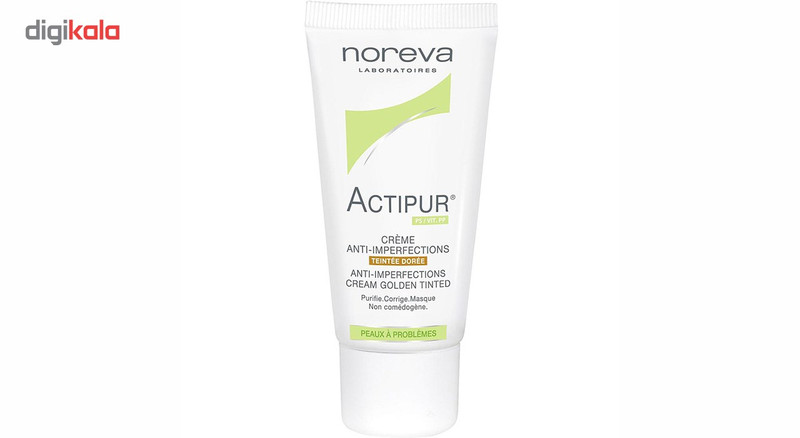 کرم ضد جوش نوروا سری Actipur مدل Golden Tinted حجم 30 میلی لیتر