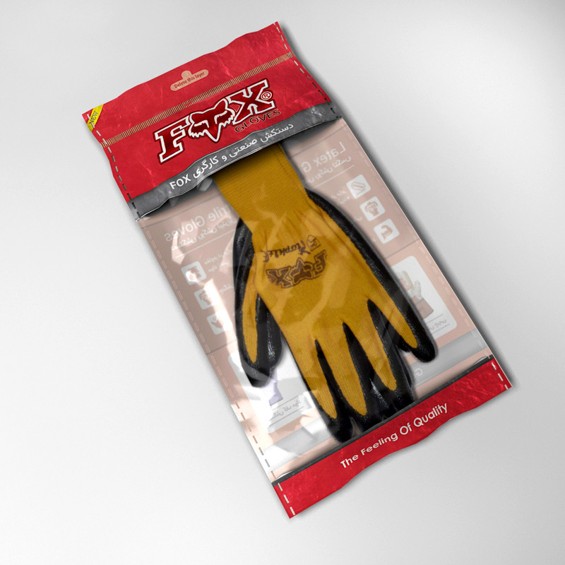 دستکش ایمنی فوکس کد 1105 بسته 6 عددی