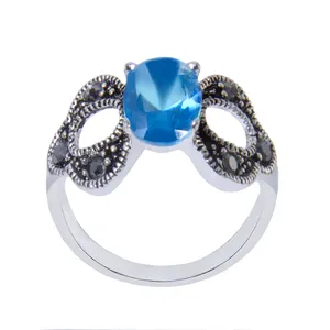 انگشتر نقره زنانه بازرگاني ميلادي  کد AW_119