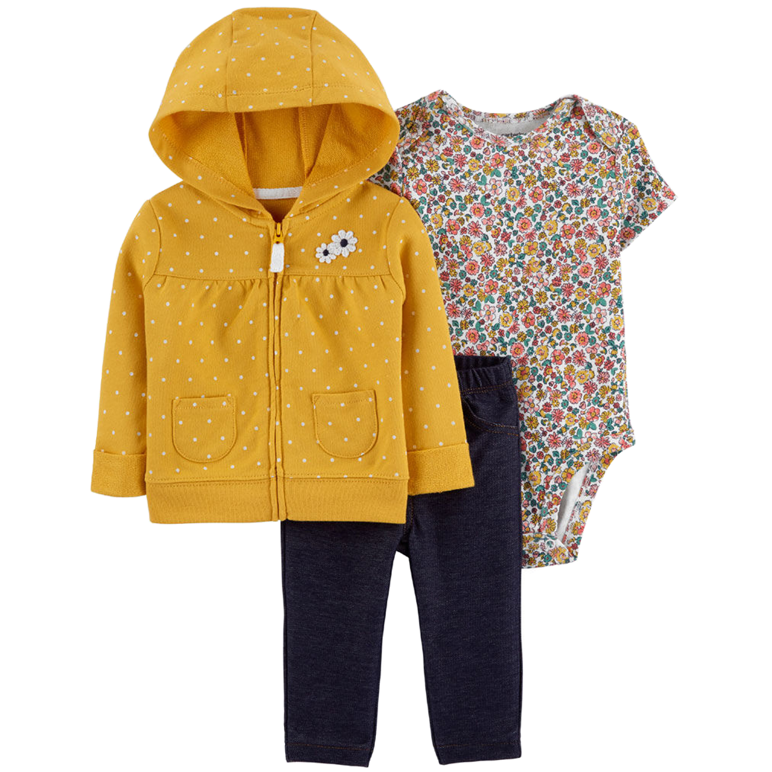 ست 3 تکه لباس نوزادی دخترانه کارترز کد 1217