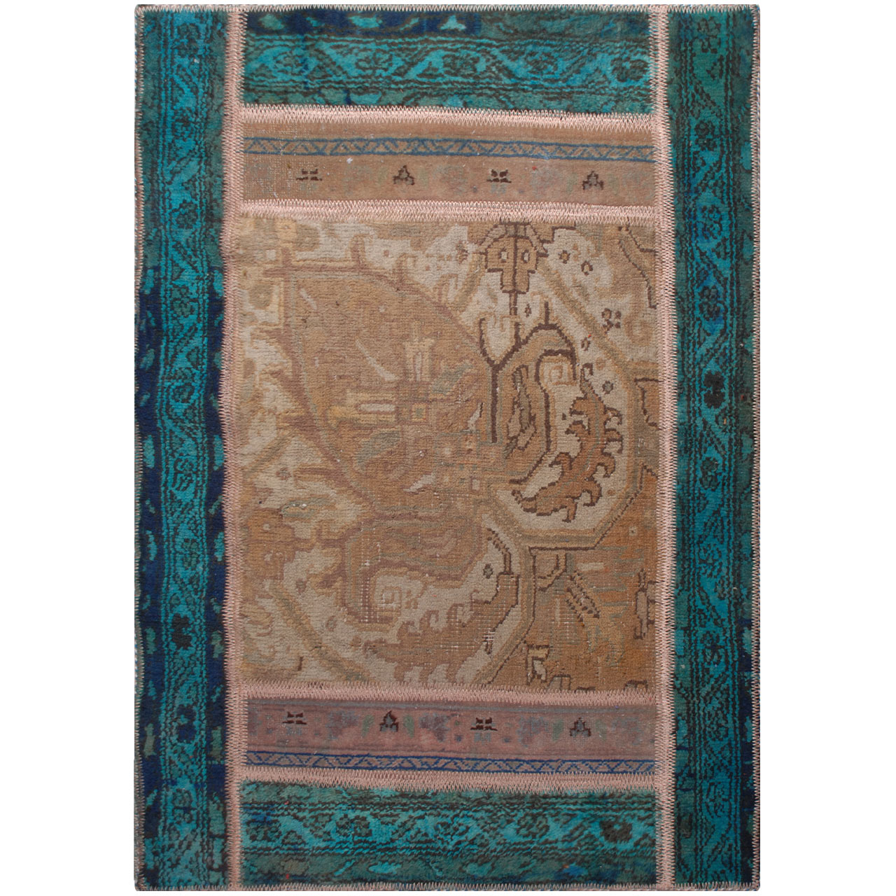 کلاژ فرش دستبافت یک متری فرش هریس کد 101562