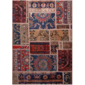 کلاژ فرش دستبافت یک و نیم متری فرش هریس کد 101565