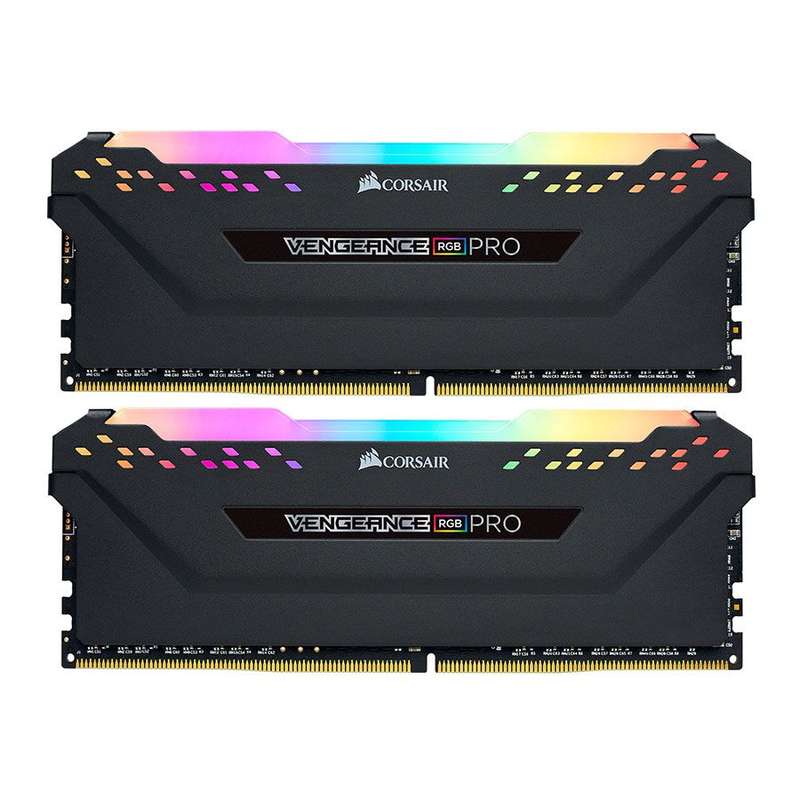 رم دسکتاپ DDR4 دو کاناله 3200 مگاهرتز CL16 کورسیر مدل VENGEANCE RGB PRO ظرفیت 32 گیگابایت رم دسکتاپ DDR4 دو کاناله 3200 مگاهرتز CL16 کورسیر مدل VENGEANCE RGB PRO ظرفیت 32 گیگابایت