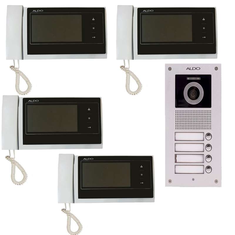 درب بازکن تصویری آلدو مدل 727v4 مجموعه 5 عددی درب بازکن تصویری آلدو مدل 727v4 مجموعه 5 عددی