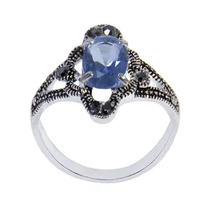  انگشتر نقره زنانه بازرگاني ميلادي  کد AW_127