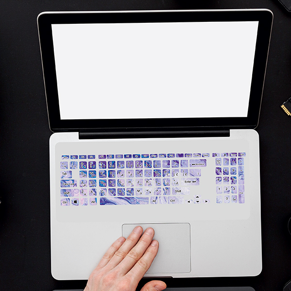 استیکر لپ تاپ طرح Colors کد 29 مناسب برای لپ تاپ 15.6 اینچ به همراه بر چسب حروف فارسی کیبورد