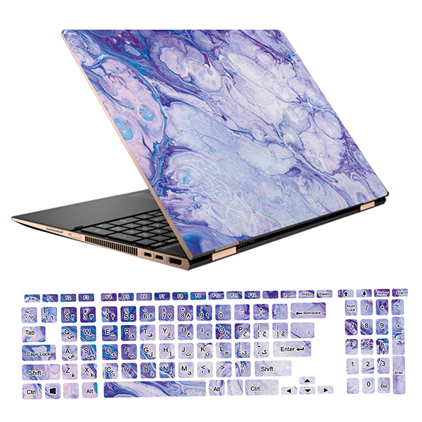 نقد و بررسی استیکر لپ تاپ طرح Colors کد 29 مناسب برای لپ تاپ 15.6 اینچ به همراه بر چسب حروف فارسی کیبورد توسط خریداران