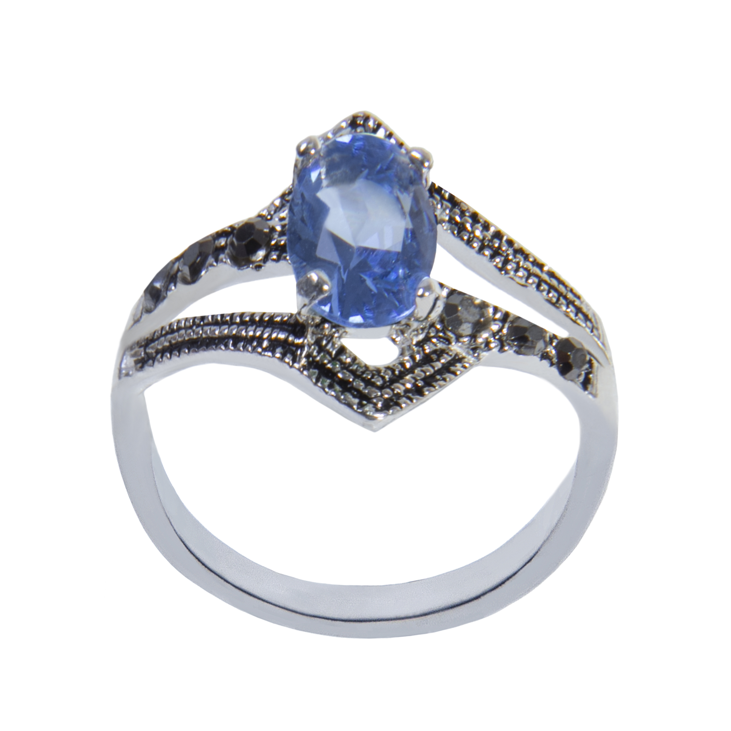  انگشتر نقره زنانه بازرگاني ميلادي  کد AW_129