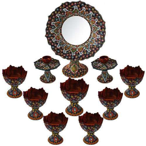  ست هفت سین میناکاری کد 2701002 مجموعه 10 عددی