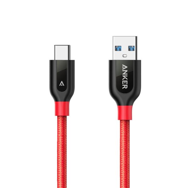 کابل تبدیل USB-C به USB انکر مدل A8168 PowerLine Plus طول 0.9 متر کابل تبدیل USB-C به USB انکر مدل A8168 PowerLine Plus طول 0.9 متر