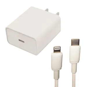 شارژر دیواری جووی مدل V60 به همراه کابل تبدیل USB-C به لایتنینگ