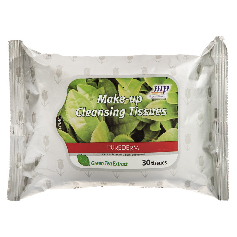 دستمال مرطوب پیوردرم مدل Green Tea Extract بسته 30 عددی