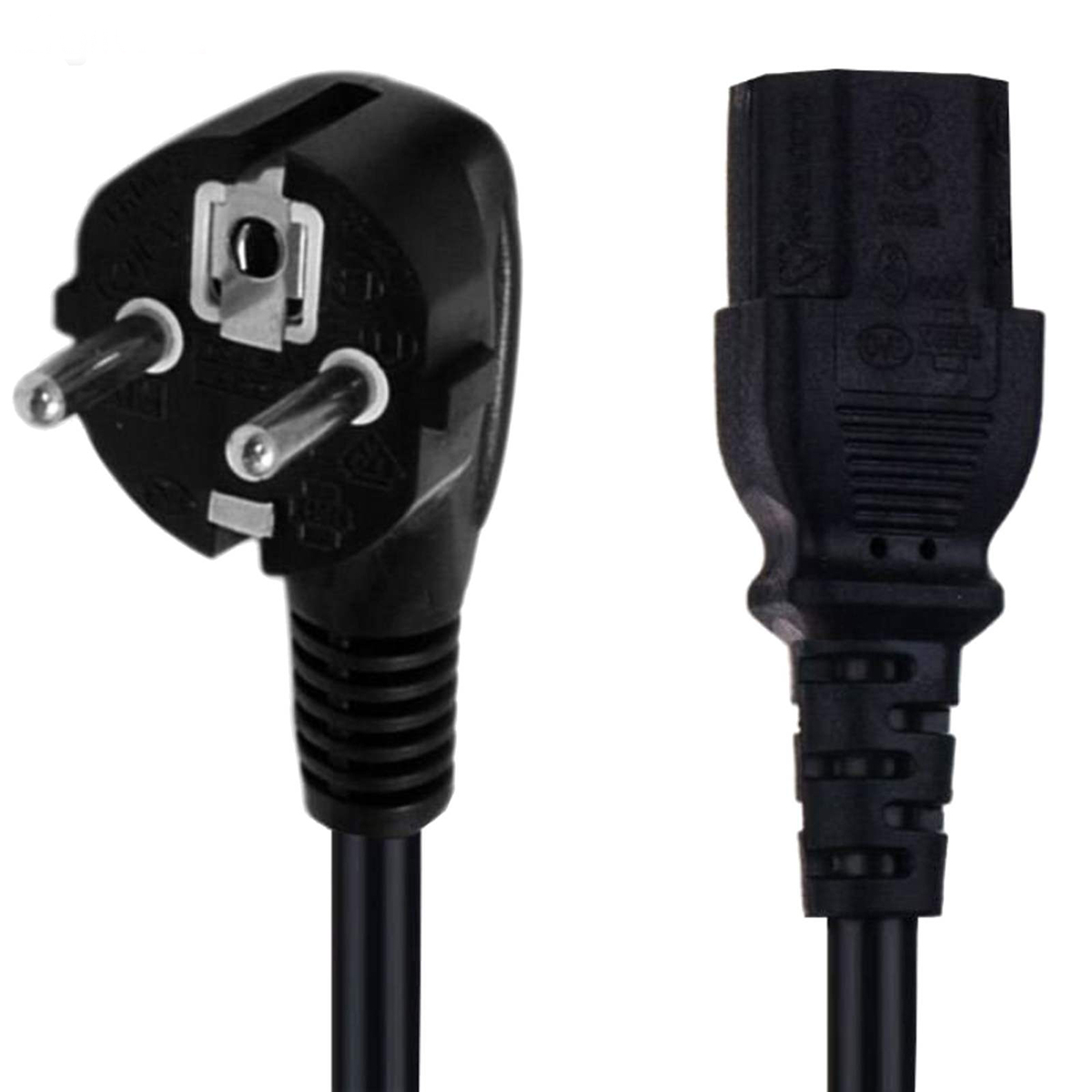 کابل برق سه پین منبع تغذیه کامپیوتر مدل LOTUS طول 1.2 متر